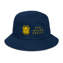 Load image into Gallery viewer, 8th House Entity Scarab - Denim bucket hat
