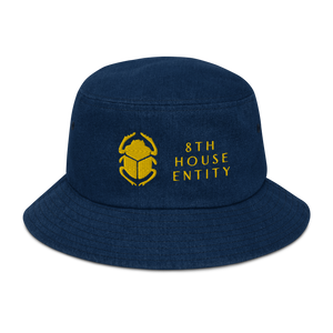 8th House Entity Scarab - Denim bucket hat