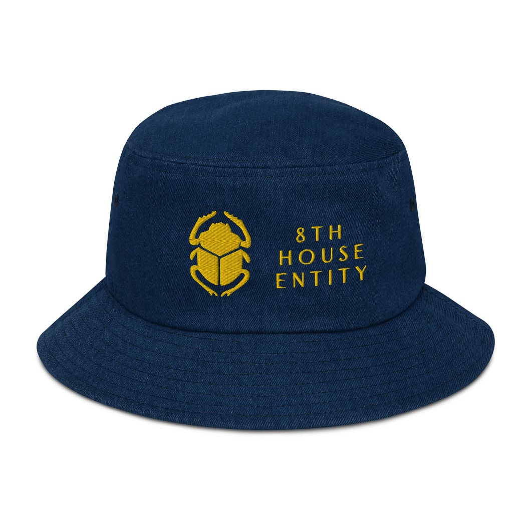 8th House Entity Scarab - Denim bucket hat