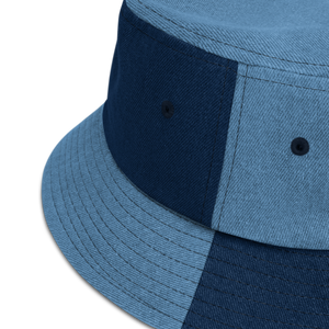 Ankh - Color Block Denim Bucket Hat