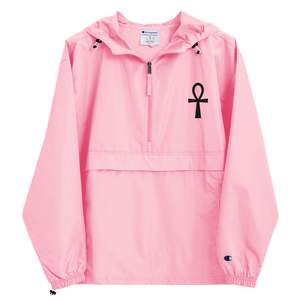 Ankh - PINK Embroidered Champion Packable Jacket