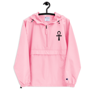 Ankh - PINK Embroidered Champion Packable Jacket