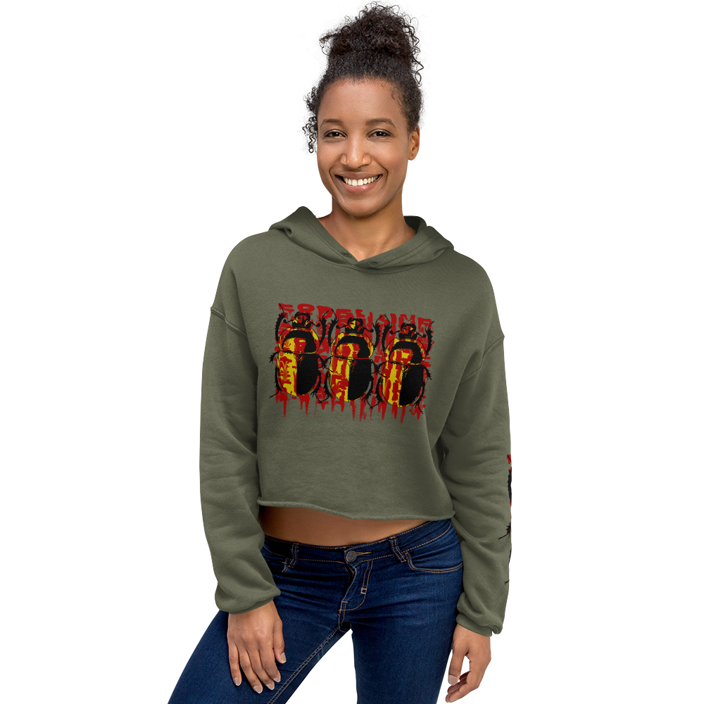 The Taboo of The Scarab - Cropped Hoodie